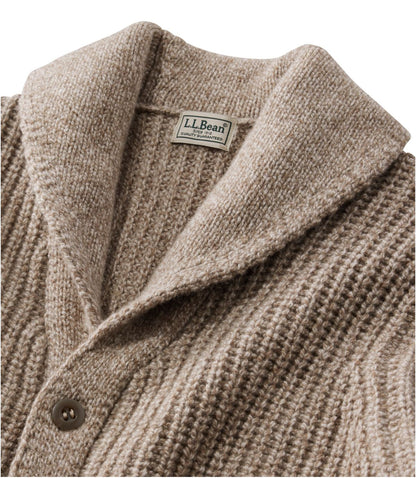 Men's L.L.Bean Classic Ragg Wool Sweater, Cardigan - US 6156