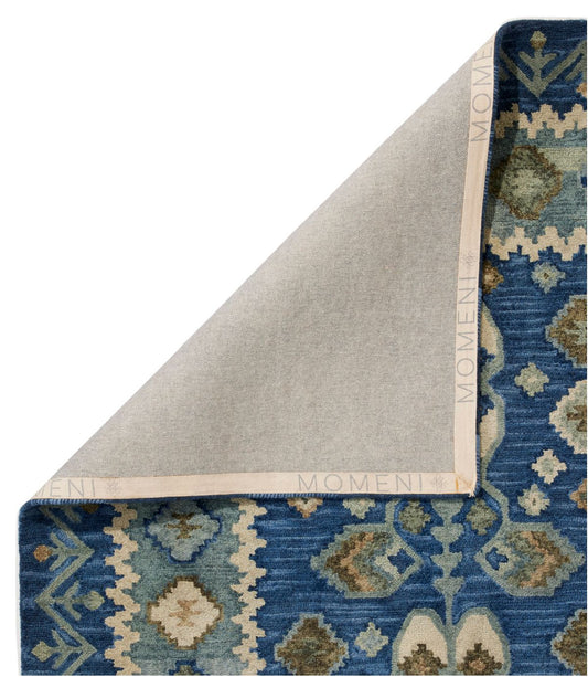 Double Border Wool Hooked Rug - US 3709