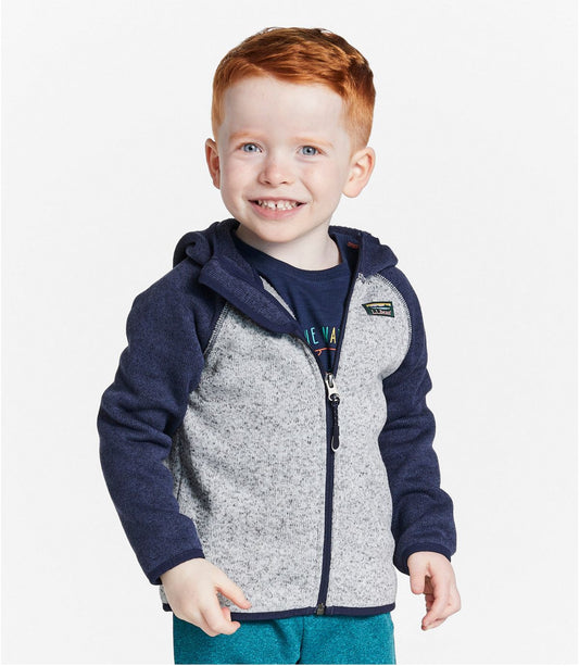 Infants' and Toddlers' L.L.Bean Sweater Fleece, Hooded Colorblock - US 2725