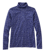 Women's Pima Cotton Turtleneck, Long-Sleeve Print - US 3236