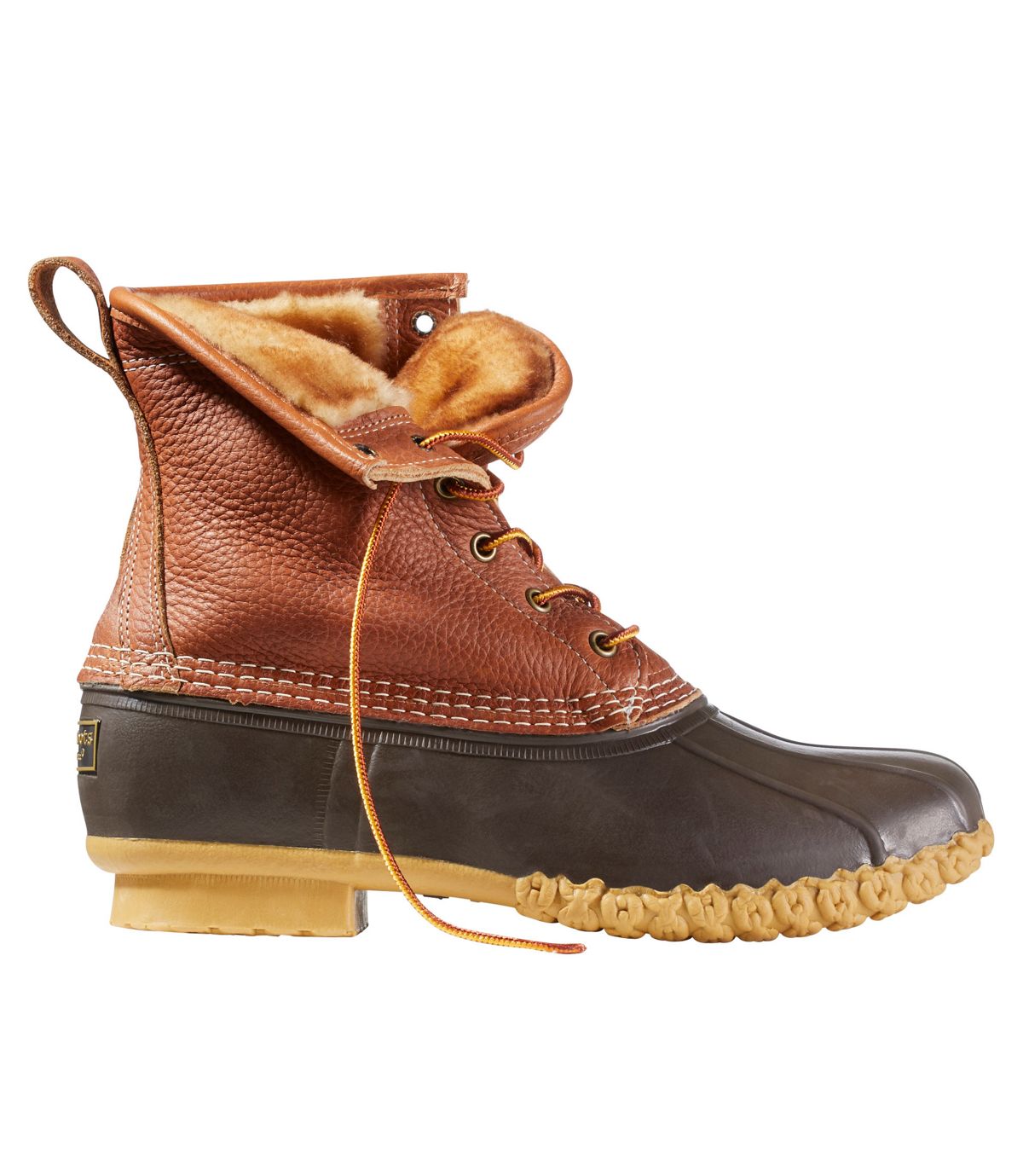 Men's Bean Boots, 8" Shearling-Lined Insulated - US 6892