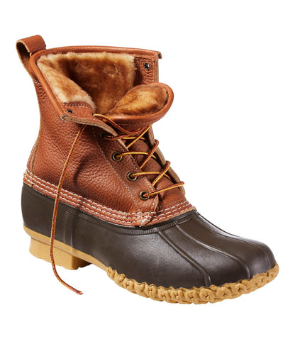 Men's Bean Boots, 8" Shearling-Lined Insulated - US 6892