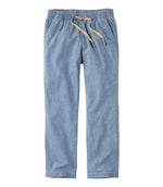 Women's Lakewashed Pull-On Chinos, Mid-Rise Chambray Ankle Pants - US 2434