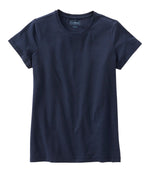 Women's Soft Stretch Supima-Blend Tee, Crewneck Short-Sleeve - US 2433