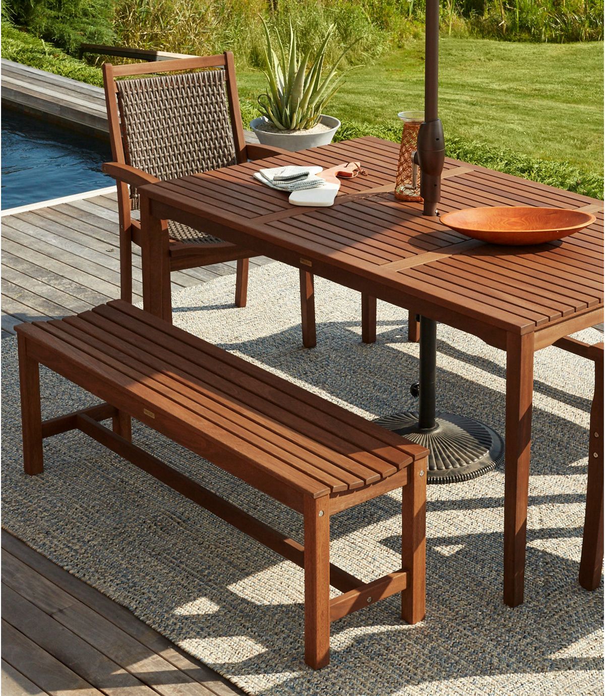 Eucalyptus Farmhouse Bench - US 9096