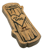 Natural Leather & Wool Love My Dog Log Dog Toy - US 8870