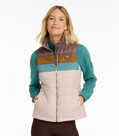 Women's Mountain Classic Puffer Vest, Colorblock - US 7174