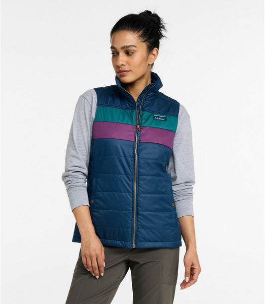 Women's Mountain Classic Puffer Vest, Colorblock - US 7174