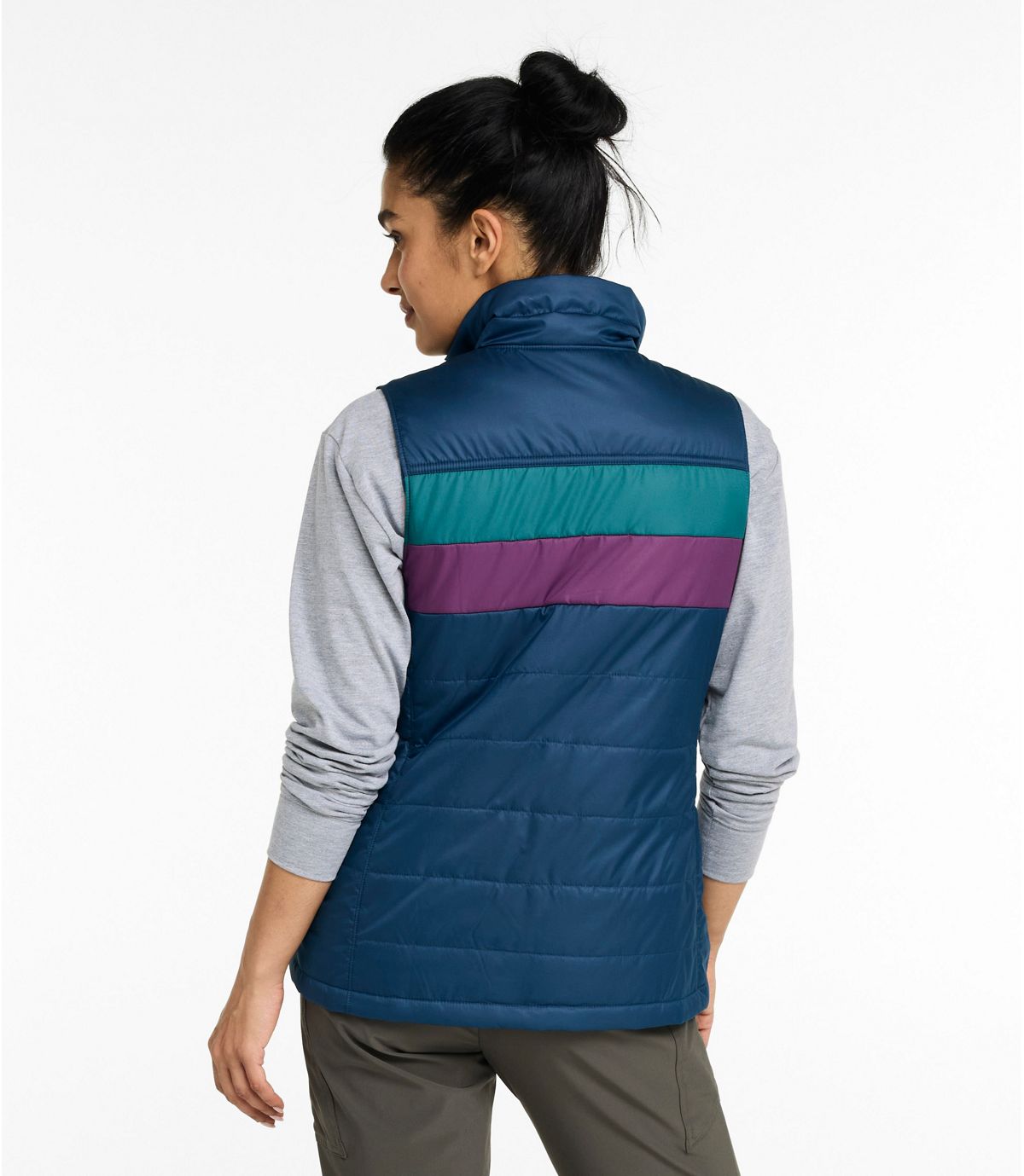 Women's Mountain Classic Puffer Vest, Colorblock - US 7174