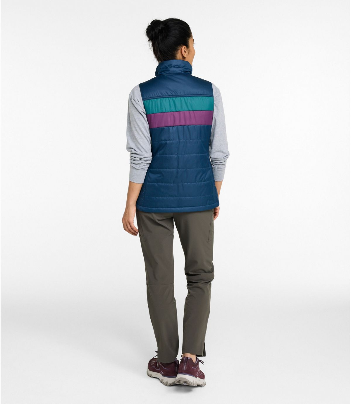 Women's Mountain Classic Puffer Vest, Colorblock - US 7174