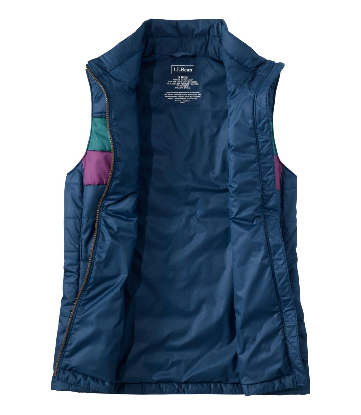 Women's Mountain Classic Puffer Vest, Colorblock - US 7174