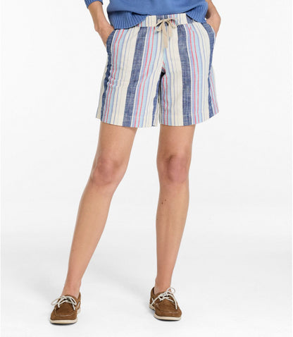 Women's Lakewashed Dock Shorts, Mid-Rise Stripe - US 4330