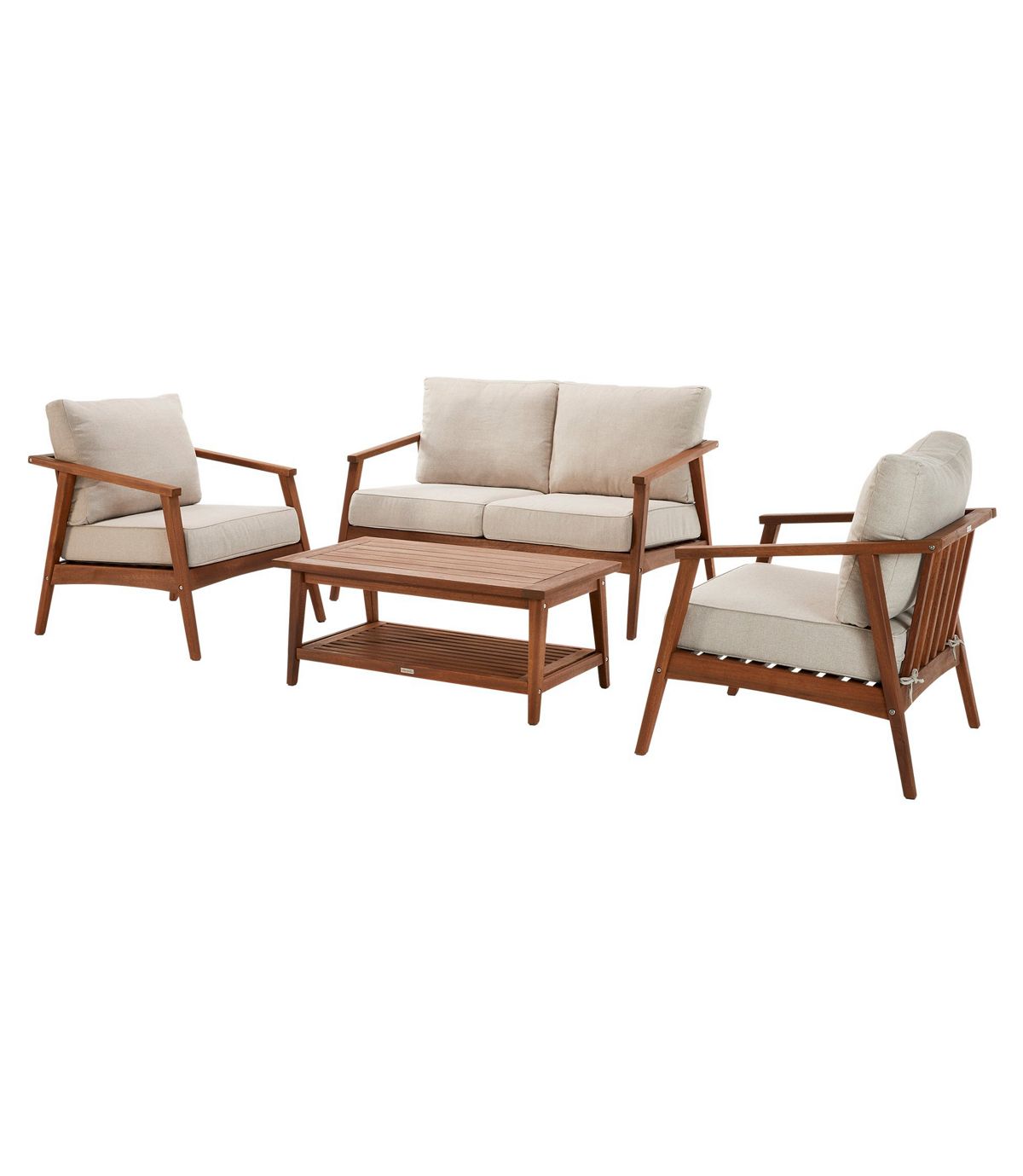 Eucalyptus 4-Piece Patio Set - US 9528