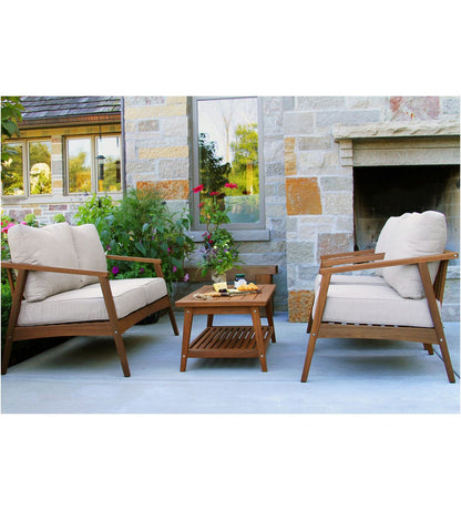 Eucalyptus 4-Piece Patio Set - US 9528