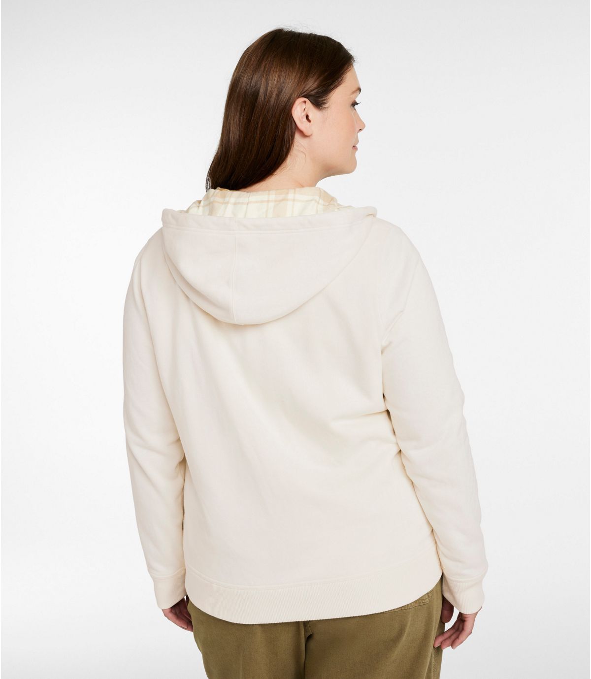Women's L.L.Bean 1912 Sweatshirt, Flannel-Lined Hoodie - US 4391
