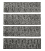 Everyspace Recycled Waterhog Mat, Stair Treads, Set of Four, Trees - US 6380