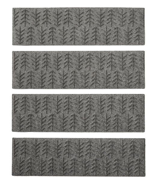 Everyspace Recycled Waterhog Mat, Stair Treads, Set of Four, Trees - US 6380