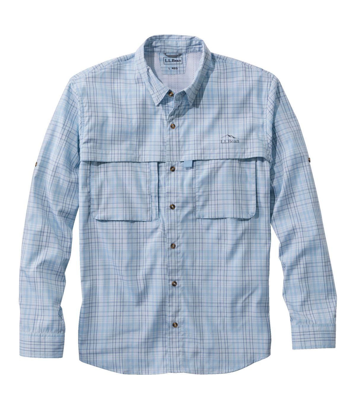 Men's Tropicwear Shirt, Plaid Long-Sleeve - US 3378