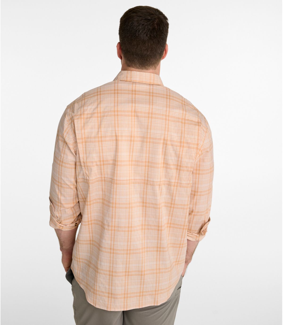 Men's Tropicwear Shirt, Plaid Long-Sleeve - US 3378