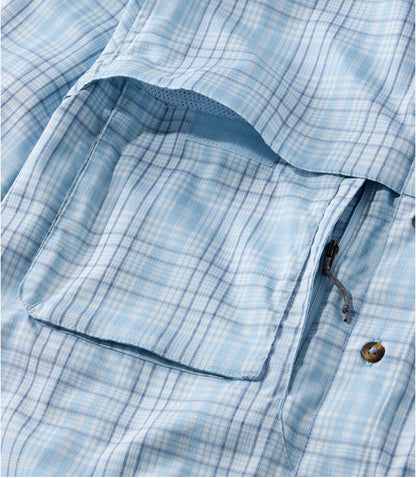Men's Tropicwear Shirt, Plaid Long-Sleeve - US 3378