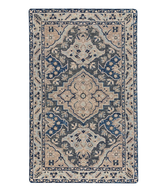 Diamond Floral Wool Tufted Rug - US 5168