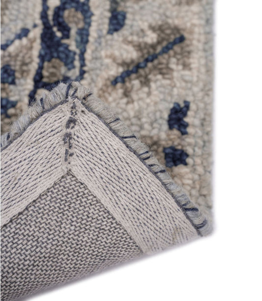 Diamond Floral Wool Tufted Rug - US 5168