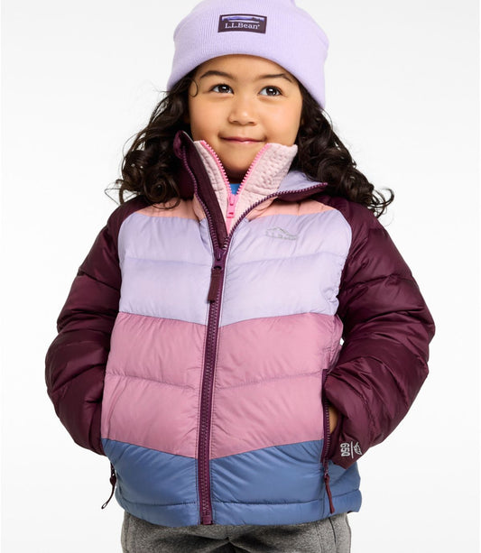 Kids' Ultralight 650 Down Jacket, Colorblock - US 8316