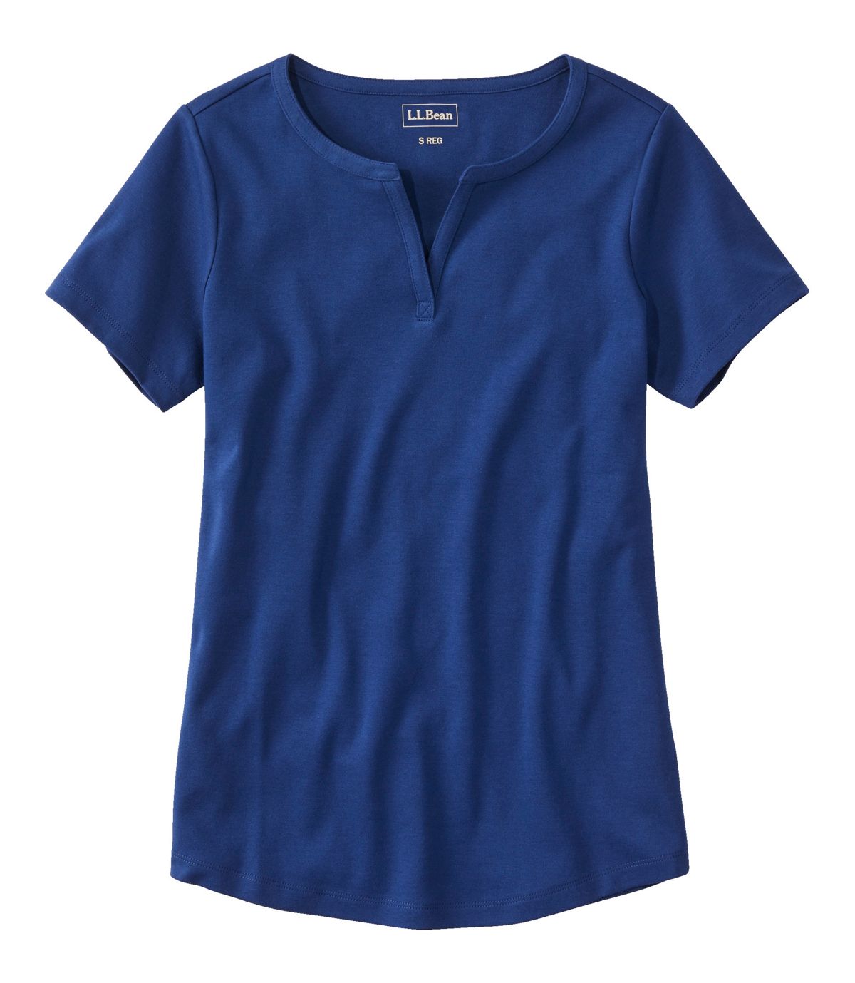 Women's L.L.Bean Tee, Short-Sleeve Notch-Neck - US 3797
