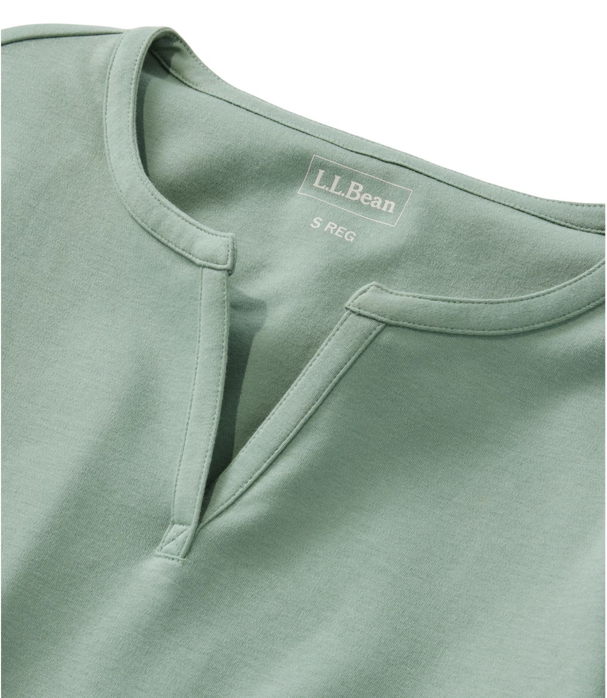 Women's L.L.Bean Tee, Short-Sleeve Notch-Neck - US 3797