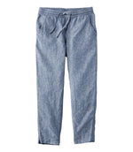 Women's Premium Linen Pull-On Ankle Pants, Mid-Rise Tapered-Leg - US 1539