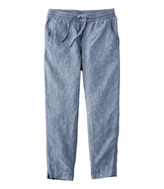 Women's Premium Linen Pull-On Ankle Pants, Mid-Rise Tapered-Leg - US 1539