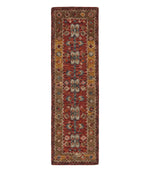 Double Border Wool Hooked Runner, Sienna Multi - US 6080