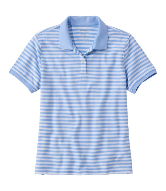 Women's Premium Double L Polo, Short-Sleeve Relaxed Fit Stripe - US 3914