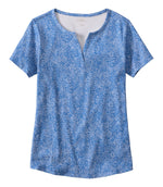 Women's L.L.Bean Tee, Short-Sleeve Notch-Neck Print - US 4725