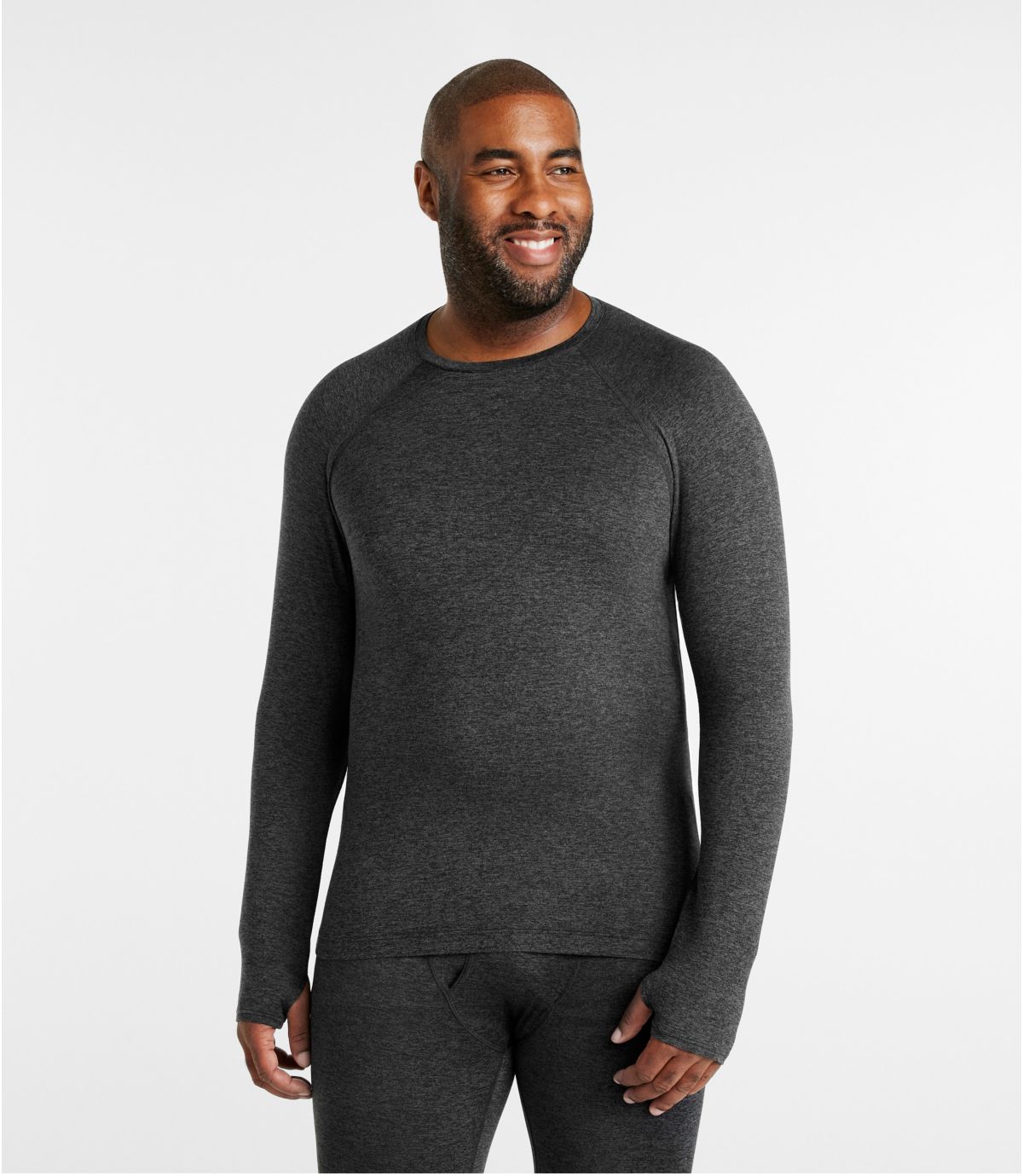 Men's L.L.Bean Simple Soft Base Layer, Crew - US 5561