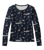 Women's Signature Rangeley Cotton Tee, Henley - US 0716