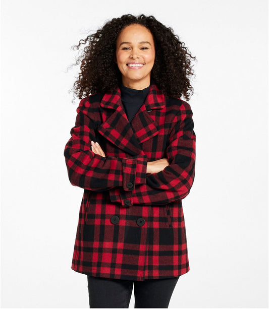 Women's Classic Lambswool Peacoat, Pattern - US 2695