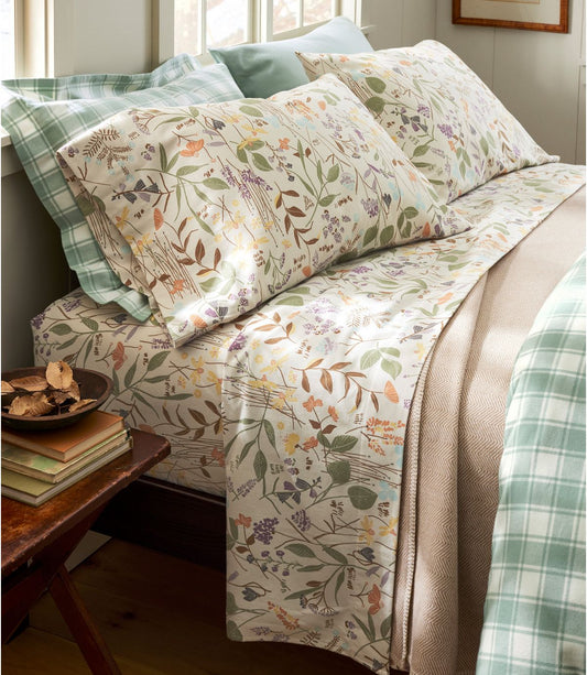 Birch Floral Flannel Sheet Collection - US 1780
