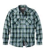 Men's Katahdin Performance Flannel Shirt-Jacket, Hi-Pile Fleece-Lined Plaid - US 6529