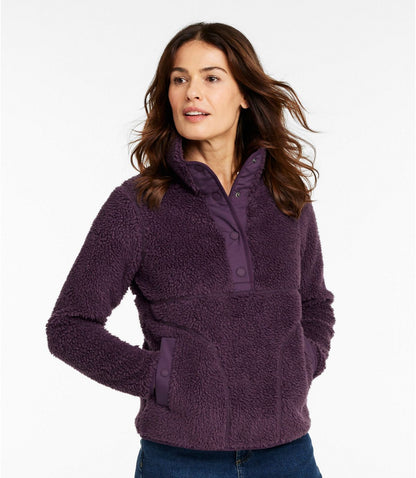 Women's Bean's Sherpa Fleece Pullover - US 2862