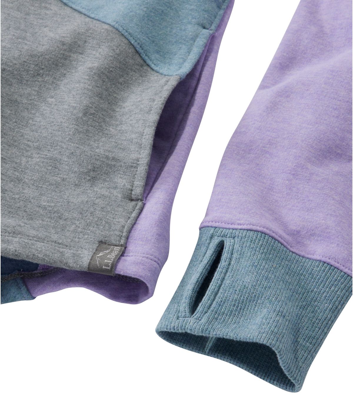 Women's L.L.Bean Cozy Mixed-Knit Pullover, Colorblock - US 7040