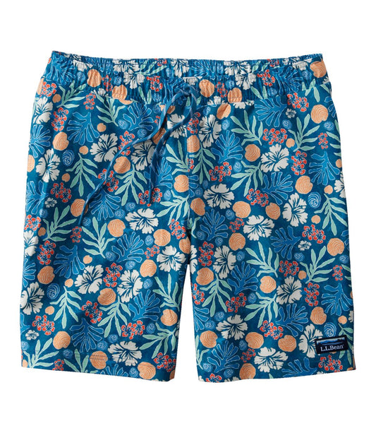 Men's Vacationland Stretch Swim Trunks, Print, 8" - US 4481
