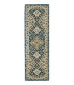 Diamond Floral Wool Tufted Runner - US 5370