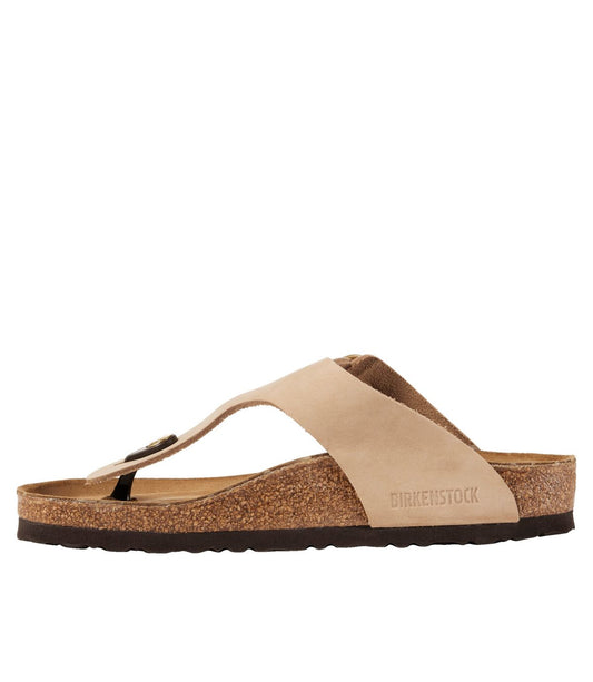 Women's Birkenstock Big Buckle Gizeh Sandals, Nubuck - US 3710