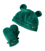 Toddlers' Hi-Pile Hat and Mitten Set - US 7281