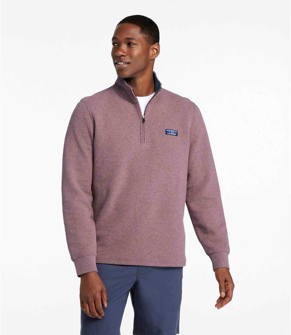 Men's Lakewashed Double-Knit Quarter-Zip Pullover - US 2958