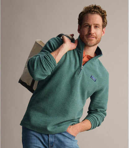 Men's Lakewashed Double-Knit Quarter-Zip Pullover - US 2958