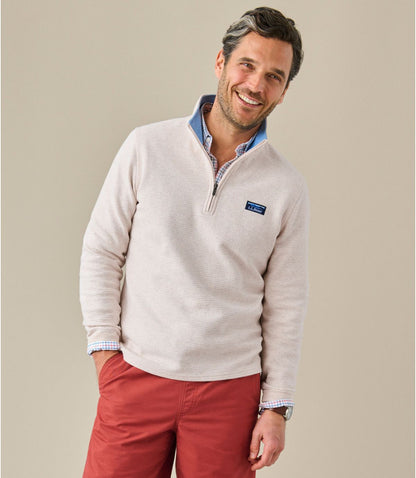 Men's Lakewashed Double-Knit Quarter-Zip Pullover - US 2958