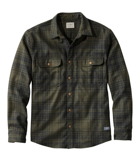 Men's Maine Guide Lightweight Wool Field Shirt, Plaid - US 3687