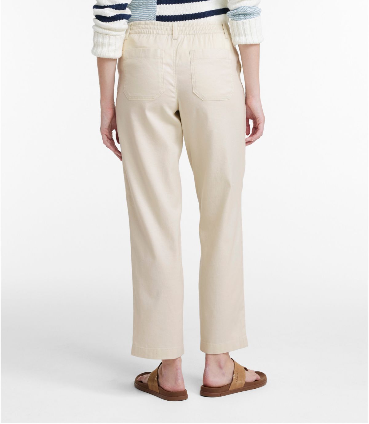 Women's Comfort Stretch Cotton/Linen Pants, High-Rise Ankle - US 1750